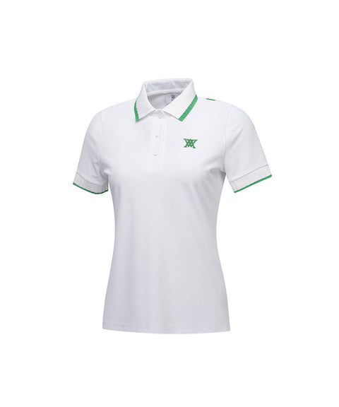 ANEW Golf: Women Back Signature Logo Pique Short T-Shirt