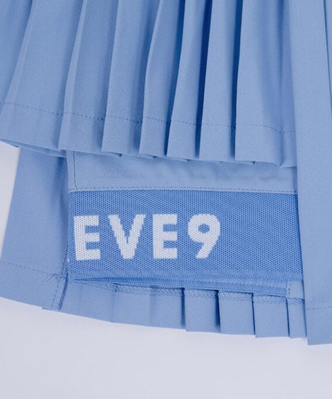 CREVE NINE: Two-Tone Ribbed Swing Pleats - Sky Blue