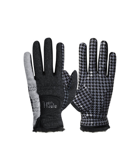 HENZZLE GOLF Hands Plus Winter Golf Gloves for Men - Black