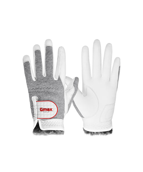 Gmax Sheep Skin Winter Golf Gloves For Women (Both Hands) - Gray