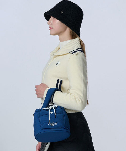 POSHERD Club Padded Bucket Bag - Navy