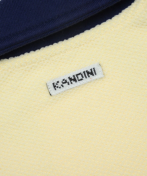 KANDINI French Terry 2-Way Zip-Up - Lemon