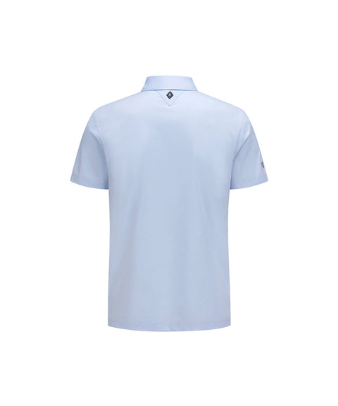 ANEW GOLF Men's SM Logo Point Short T-Shirt - Light Blue