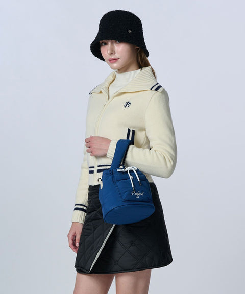 POSHERD Club Padded Bucket Bag - Navy