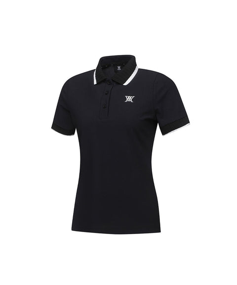 ANEW Golf: Women Back Signature Logo Pique Short T-Shirt