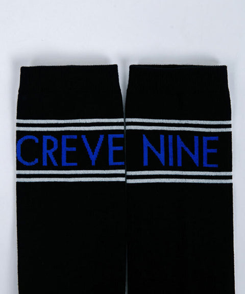 CREVE NINE: Double Stripe Knee Socks - 2 Colors