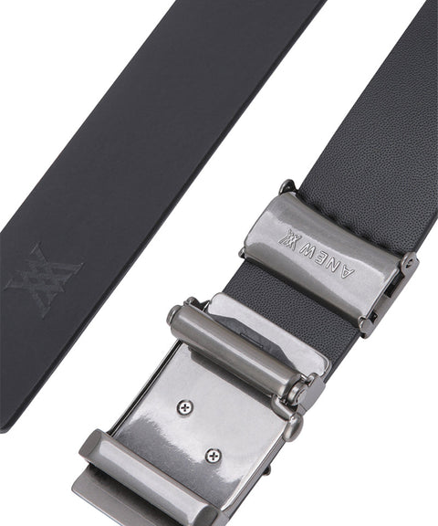 Men's Leather Auto Locking Belt - Black