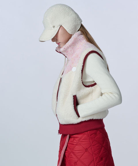 POSHERD Fleece Earflap Cap - Ivory