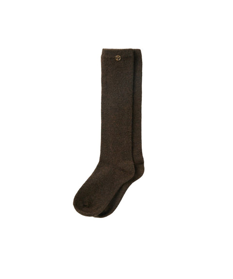 POSHERD Cashmere Knit Socks - Brown