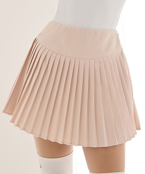 J.Jane Simple Pleats Skirt - Beige