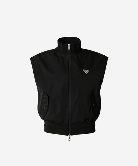 OBER Golf Memory Zip-Up Wind Vest - Black