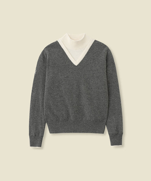 FORDI Layered Windproof Knit - Gray