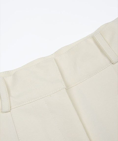 KANDINI Classic Pleated Skirt - Cream