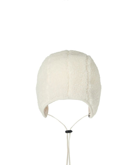 POSHERD Fleece Earflap Cap - Ivory