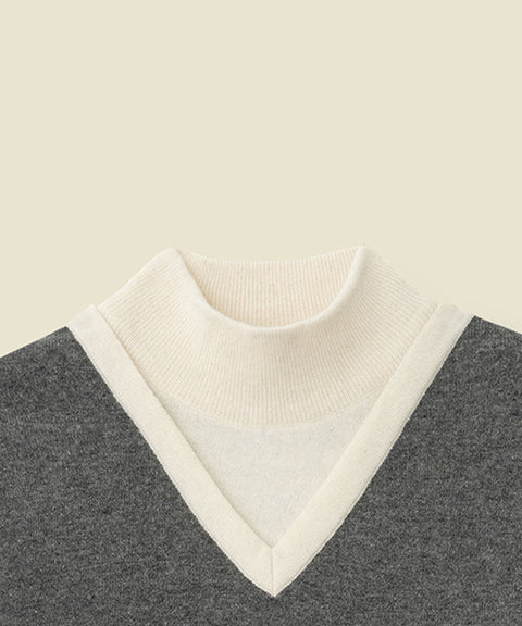 FORDI Layered Windproof Knit - Gray