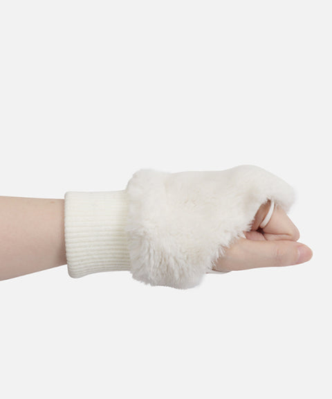 GMAX Hand Warmers For Women - White