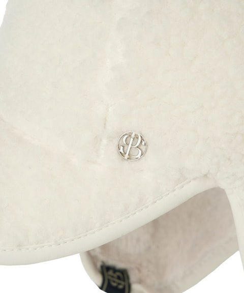 POSHERD Fleece Earflap Cap - Ivory