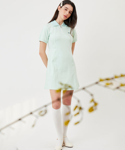 AVEN Back Open Dress - Mint