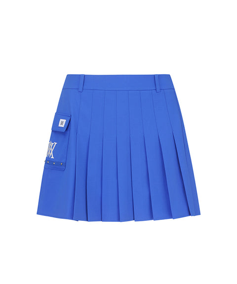 ANEW Golf: Women's Mini Pocket Point Pleated Skirt - Blue