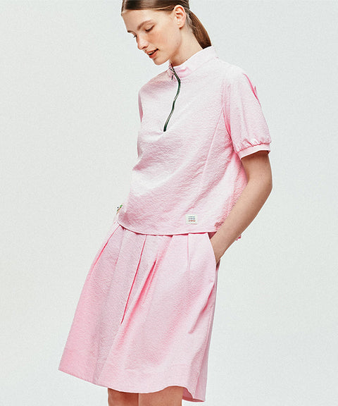 LE SONNET  Summer Pocket Skirt - Pink