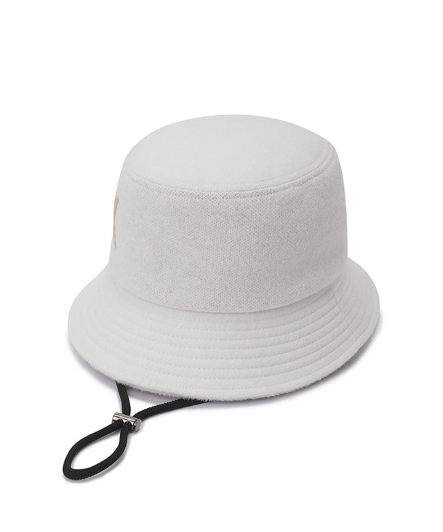 ANEW Golf: Jacquard Triple Logo Bucket Hat - White– Sokim