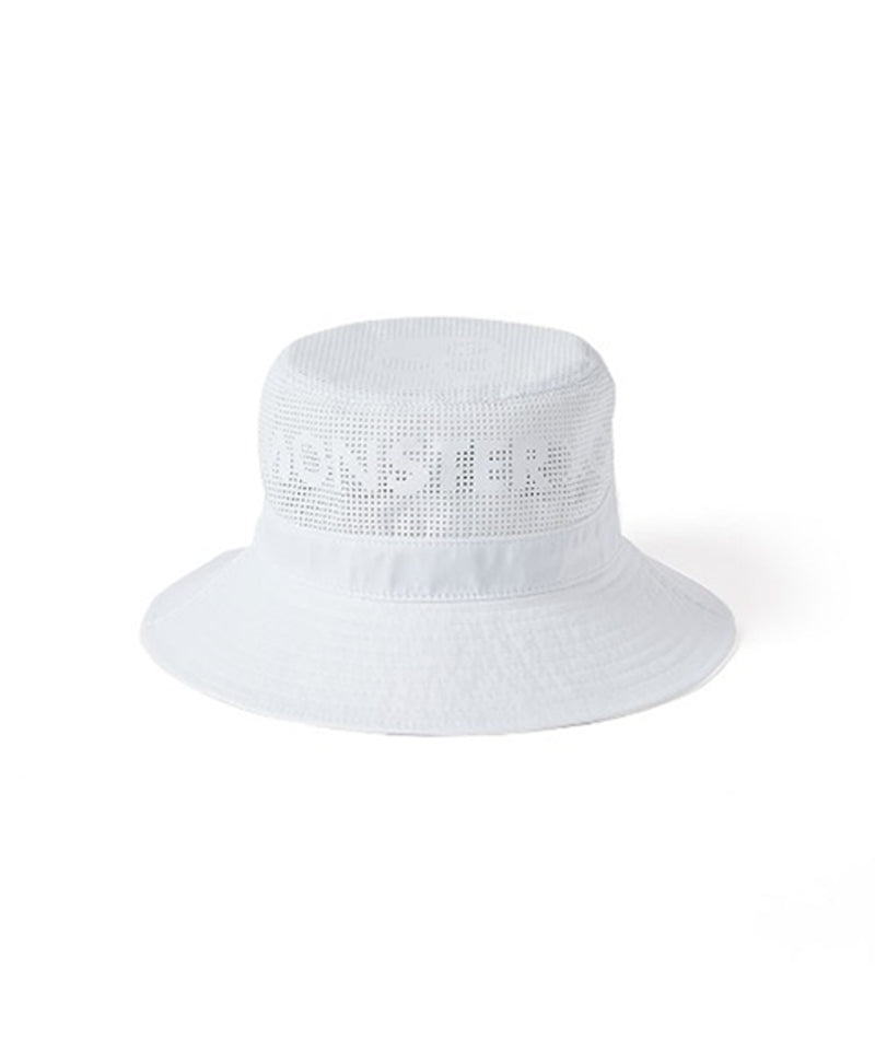 Monster G Perforated Bucket Hat - White– Sokim