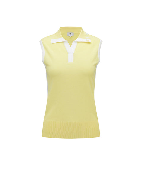 Women Back Signature Logo Sleeveless - Yellow