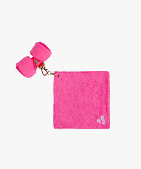 CREVE NINE: Ribbon Towel Ball Case - Pink