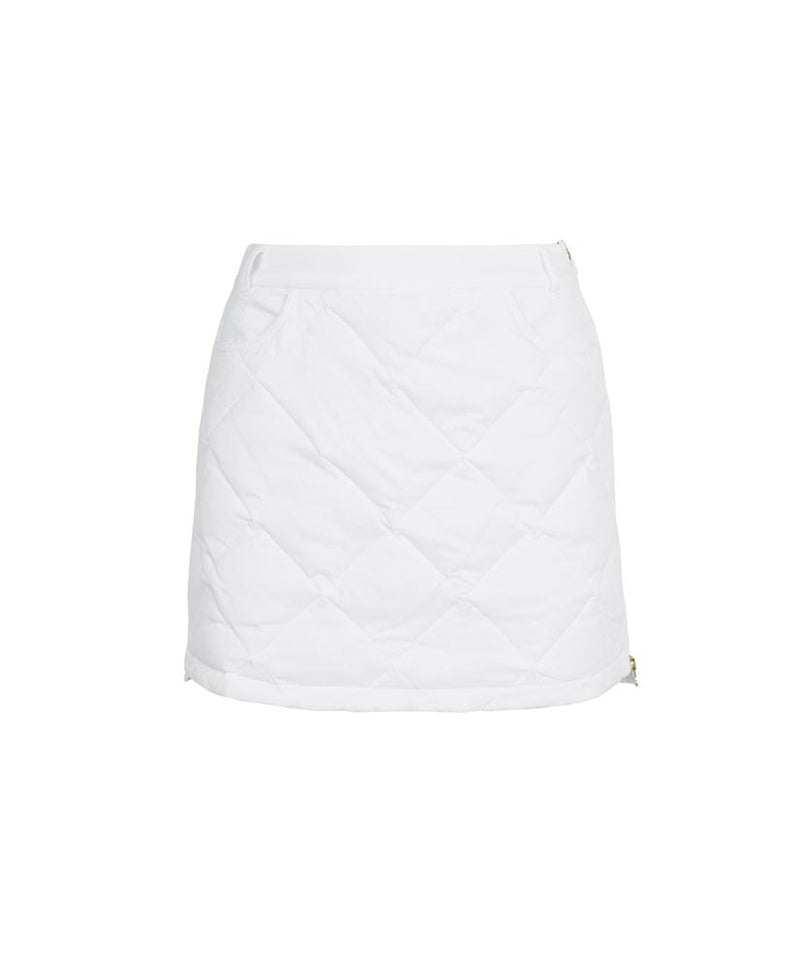 CREVE NINE: Quilted Goose Down Skirt - White– Sokim