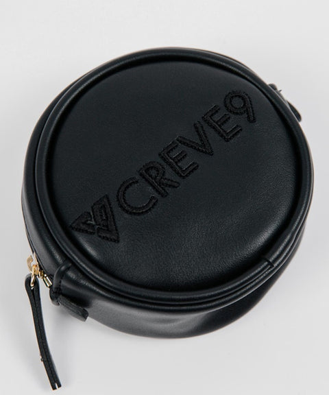 CREVE NINE: Round Ball Pouch - Black