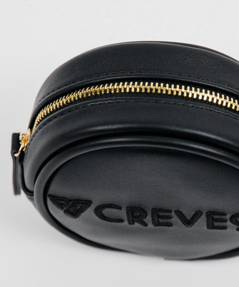 CREVE NINE: Round Ball Pouch - Black