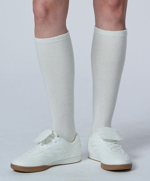 POSHERD Cashmere Knit Socks - Ivory