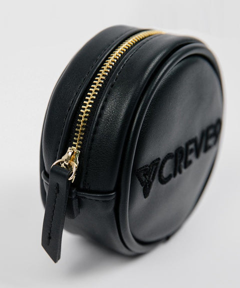 CREVE NINE: Round Ball Pouch - Black