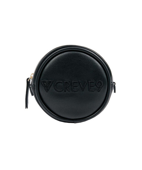 CREVE NINE: Round Ball Pouch - Black