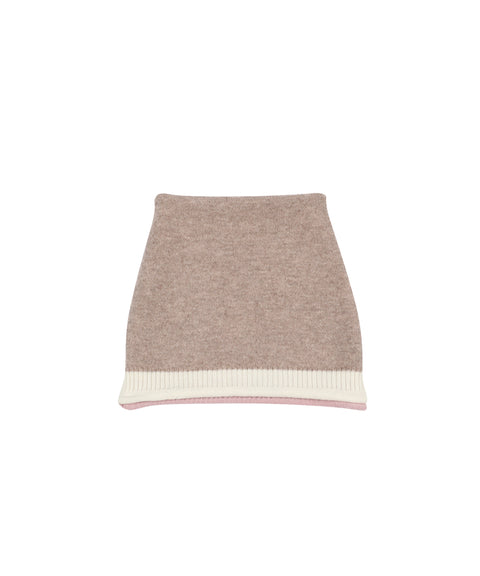 Monday Flow Knit Muffler & Beanie Cashmere - Ivory