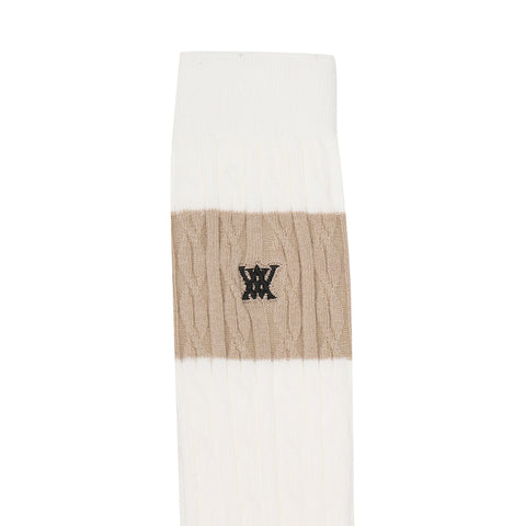 ANEW Golf Women Knitted Knee Socks - Ivory