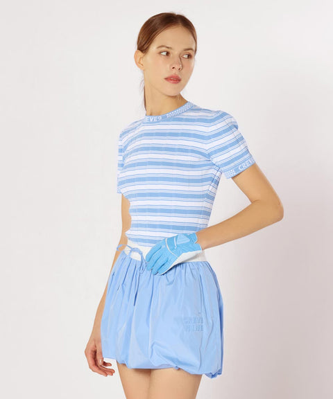 CREVE NINE: String Balloon Skirt - Sky Blue