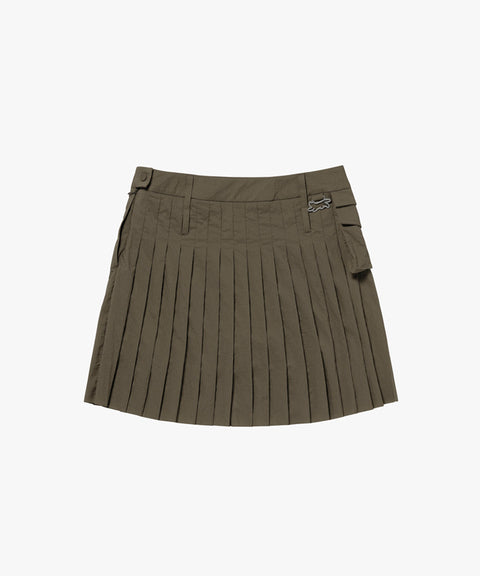 MCC Women's Out Pocket Pleats Skirt - Khaki