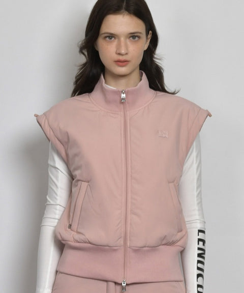 LENUCU Padded Vest - Pink