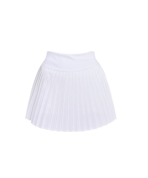 J.Jane Simple Pleats Skirt - White