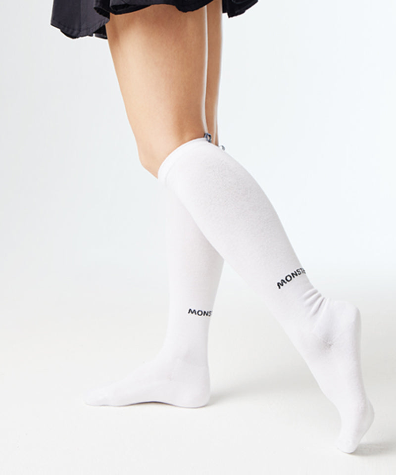 Monster G Knee Socks - White– Sokim