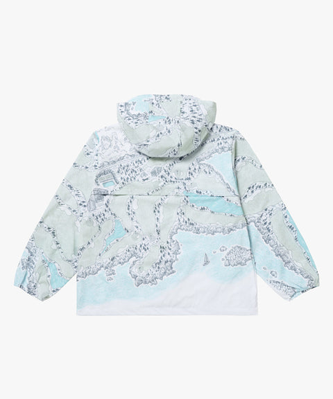 MCC Women's Print Anorak - Sky Blue