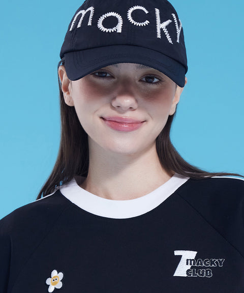 MACKY Golf: Breeze Logo Ball Cap - Black