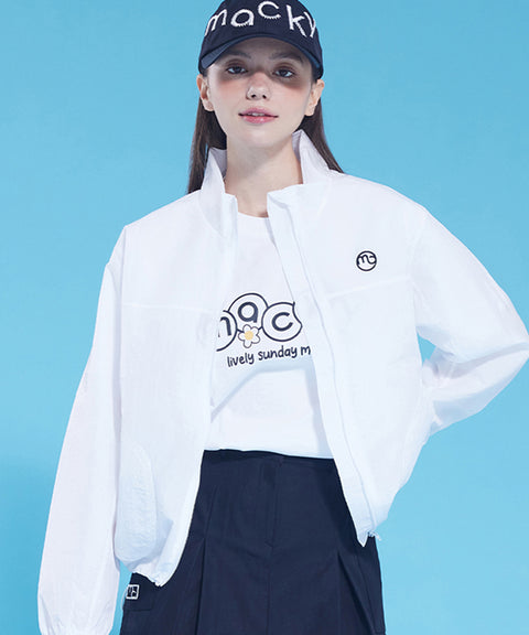 MACKY Golf: MC Windbreaker Jacket - White