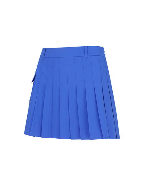 ANEW Golf: Women's Mini Pocket Point Pleated Skirt - Blue