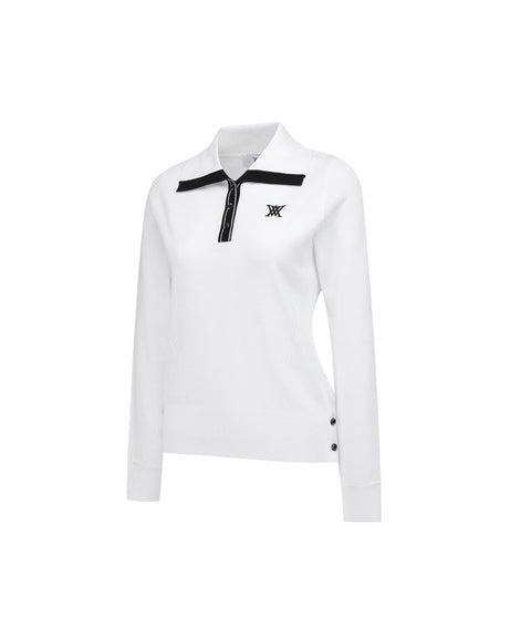 ANEW Golf Women's SP Collar Point Sweater - White