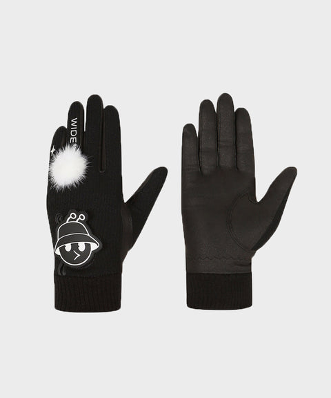 WideAngle: Co Casual Cold Weather Double-Handed Gloves L - Black