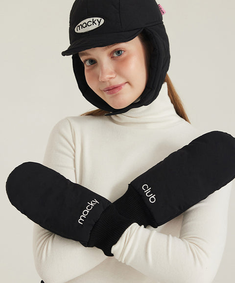 MACKY Golf: Logo Padded Glove - Black