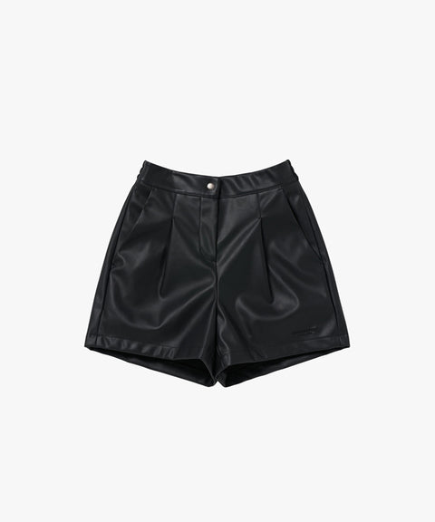 MCC Women's Leather Short Pants FF - Black