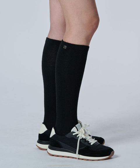 POSHERD Cashmere Knit Socks - Black